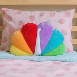 🌈 NBC Peacock Plush Pillow – Soft & Colorful Collectible Cushion!
